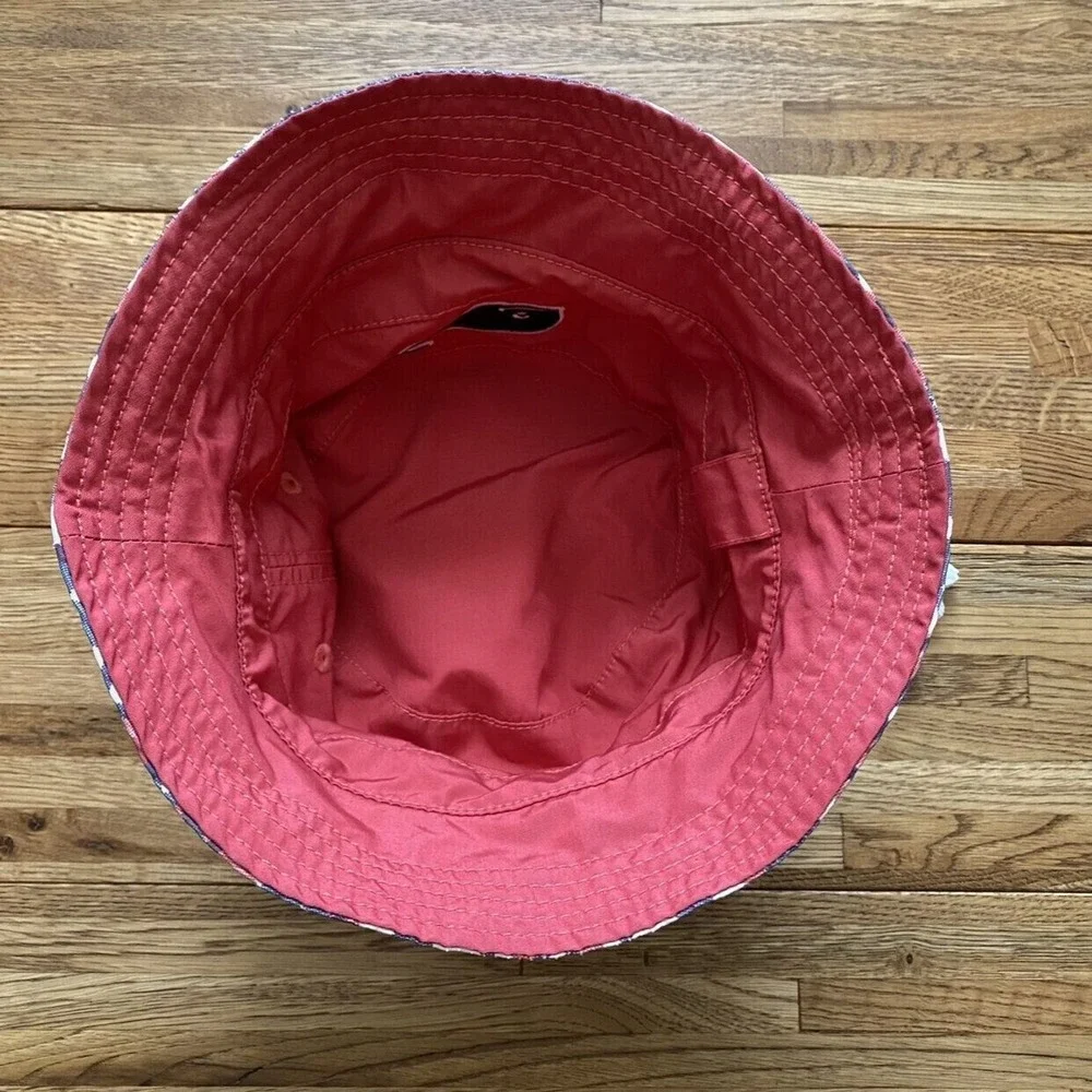Vineyard Vines‎ for Target Kids Toddlers Red Plaid Reversible Bucket Hat S/M